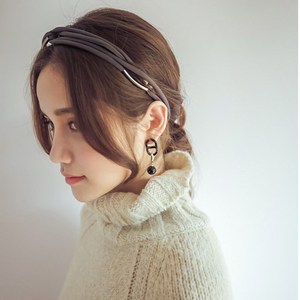 韩国东大门新款属个性简约可塑交叉细发带 气质女神软骨发带潮