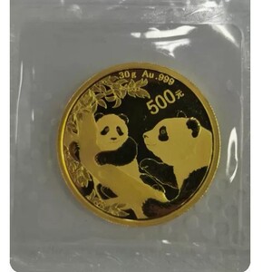 000人付款淘宝2018年熊猫金币30克.2018年金猫.30克熊猫金币.