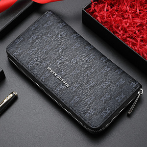 mk男士长款钱包真皮皮夹手包日韩男包奢侈品牌手拿包2022新款名牌