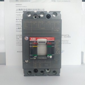 ABB塑壳断路器XT1N160 TMD100-1000 FF 3P 100A固定式热磁脱扣