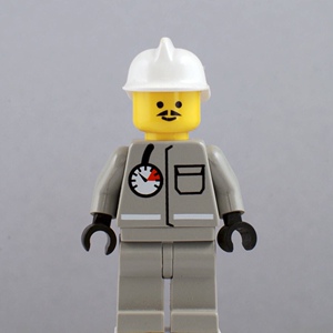 lego 乐高 城市 系列 绝版稀有人仔 6571 firec007 消防员 1994年