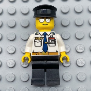 乐高机长飞行员人仔lego air049 全新 2016年 60104 60101 绝版