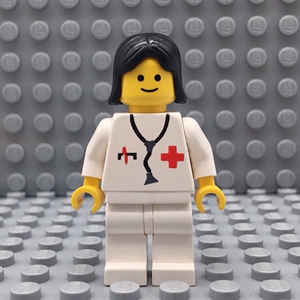 lego乐高 1986年经典城市系列 医生护士人仔 doc016 4002018 6309