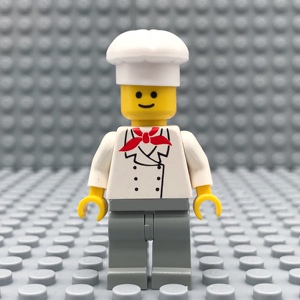 lego 乐高经典厨师 大厨 厨子 人仔 1979年 chef004 城市系列复古