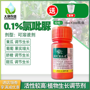 国光座瓜灵0.1%氯吡脲坐果药黄瓜西瓜专用点花授粉药座果膨大剂