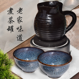土陶罐罐茶杯电炉茶杯套装耐热分茶器小号 和大号茶壶茶具甘肃