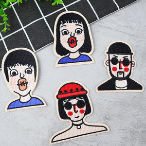 卡通人物可爱刺绣布贴儿童牛仔裤书包装饰衣服衣贴破洞补丁补丁贴