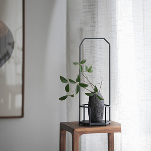 仿宋古风禅意小花瓶陶瓷手作花器古朴茶道植物茶室插花摆件中国风