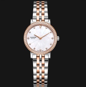 瑞士tangin天珺手表超薄石英表女士防水商务休闲时尚 t1027lhsfb