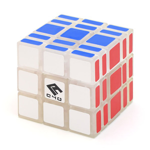 铭浩之c4u方形335魔方原色黑白透明夜光限量版不等阶儿童益智玩具