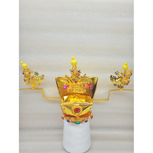 佛具神像用品 台湾精品包公帽包青天 包丞相包拯相爷帽供品