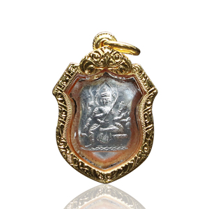 泰国佛牌龙婆see2519四面佛正真品现牌 吊坠项链鉴定