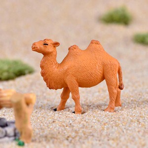微景观小摆件创意摄影手工造景小动物可爱沙漠骆驼塑料工艺品摆设