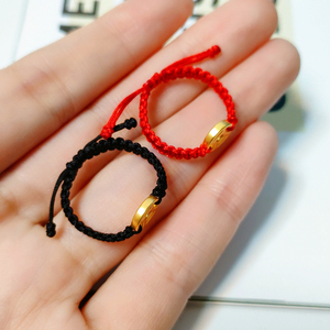 转运珠戒指男纯金