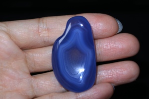 大杨树蓝玛瑙原石天然缠丝纹嫩江蓝宝奇石挂件吊坠项坠内蒙古