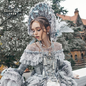 【定制】灰姑娘舞会版bnt 古典玩偶 lolita婚纱配饰