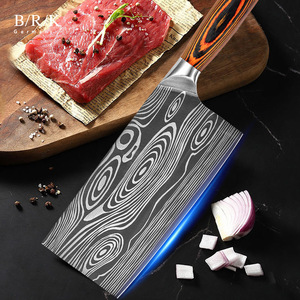 brk切菜刀家用厨师专用手工锻打专业锋利龙泉刀厨房刀具可定制