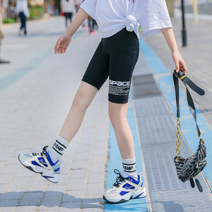 女童夏装紧身短裤洋气儿童夏款五分裤百搭中大童弹力外穿打底裤潮