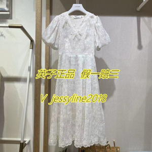 专柜正品JS-jsister 2023夏季新款牛仔连衣裙S323111385-1290