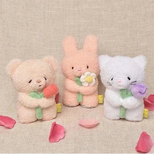日本正版儿童sunlemon Tatton感恩玫瑰小熊兔子毛绒玩具公仔现货