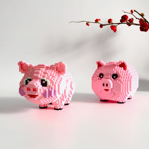 乐高积木拼装小颗粒猪