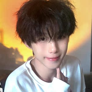 假发男短发夏季时尚帅气碎盖头自然透气短直发齐刘海蓬松全头套式