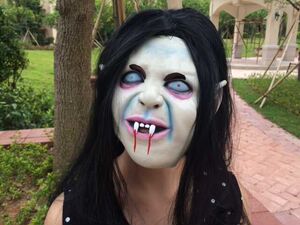 00水晶洋哥121淘宝动漫恶魔怪物凶灵鬼娃娃恐怖整蛊车贴防水反光