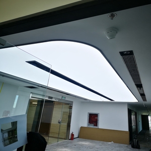 北京软膜天花吊顶白色防水透光膜led灯膜发光膜定制uv天花灯箱