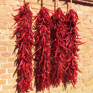 天然辣椒串挂件农家乐火锅装饰晒干辣椒挂串挂饰手工编制红辣椒串