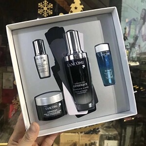 lancome兰蔻水光精华套盒精华50ml水光面膜15ml小黑瓶基底精华7ml