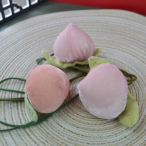 新品桃子手缝香包文创礼物艾叶布艺桃薰衣草艾草味道随身挂饰车挂