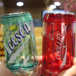 学生个性网红创意夏季易拉罐可乐水果冰杯随身携带直身超轻饮水杯