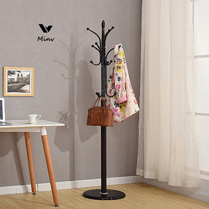 美丽衣架落地衣帽架家用卧室挂衣架单杆式大衣架创意现代衣服铁艺