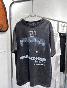 balenciaga/巴黎世家22ss新款德国战车人像乐队印花短袖男t恤女