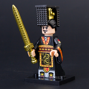 兼容乐高科睿秦帝国kt1088秦始皇武将秦兵古代士兵拼装人仔玩具