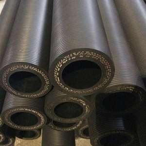 土建用50螺纹挤压泵管蠕动泵黑色橡胶软管耐磨胶管泥浆砂浆挠性管