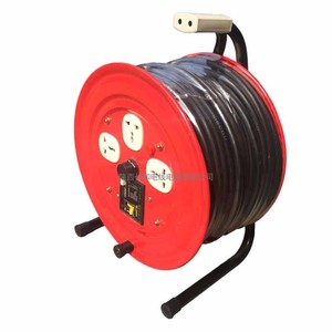 加厚红色加厚移动线缆2*2.5 30米 50米托线盘卷线盘电缆收线盘