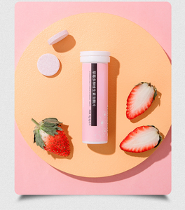 草莓多种维生素c泡腾片正品成人维他命vc泡腾维c片沸腾泡片饮料