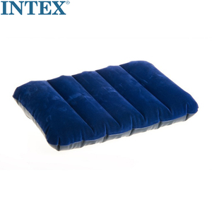原装正品INTEX豪华I型高级植绒充气枕头 旅行枕 靠垫 充气座垫