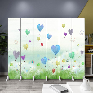 0028人付款淘宝幼儿园屏风隔断墙可爱卡通儿童房动漫母婴折叠移动客厅