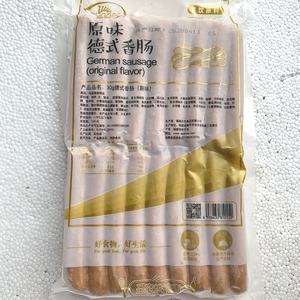 圣农30g原味德式香肠1kg*10包 早餐热狗肠火腿肠面包烘焙烧烤食品