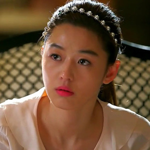 来自星星的你同款发带千颂伊全智贤pu皮珍珠宝石发箍项链长款饰品