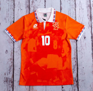 荷兰国家队1996经典主场球衣复古版博格坎普足球服套装