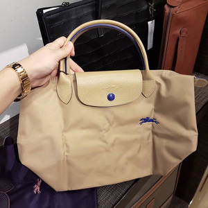 正品longchamp珑骧1621饺子包 法国中小号短柄折叠包手提包女包