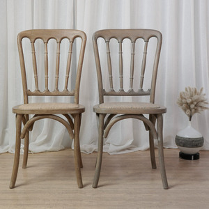 美式乡村实木竹节椅欧式复古做旧家用餐椅现代简约北欧靠背餐椅子
