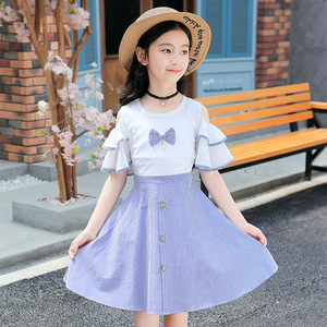 女童连衣裙抖音同款裙子二年级小学生儿童公主裙二人姐妹闺蜜装夏