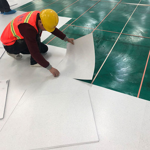 pvc防静电地板600配电房电子厂洁净化车间导电地胶机房塑胶粘地贴