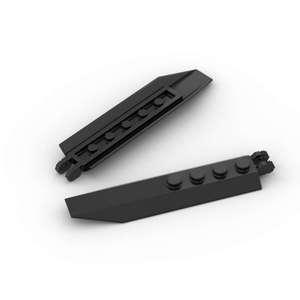 700人付款淘宝lego 乐高配件 14137 30407 2x8 楔形铰链件 黑 黄 红