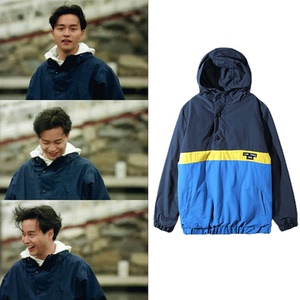 张国荣纵横四海同款衣服精品哥哥冲锋衣连帽防风衣