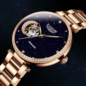 满天星璀璨星空女款 正品名牌防水时尚女表 高端真钻手表女机械表
